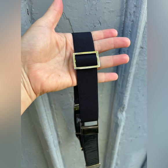 Suzi Roher black patent stretch belt, medium - Picture 6 of 7